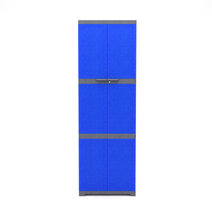 Nilkamal Freedom Mini Large (FML) Plastic Storage Cabinet (Deep Blue / Grey)