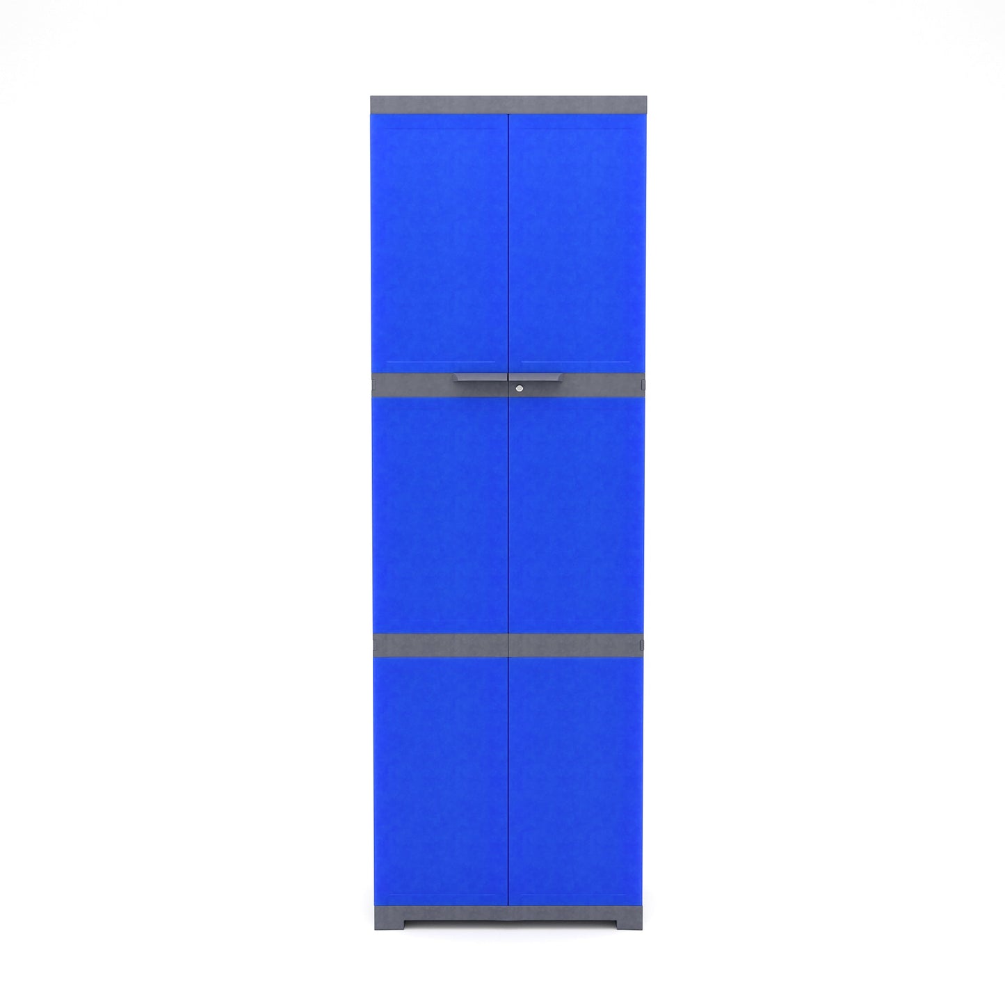 Nilkamal Freedom Mini Large (FML) Plastic Storage Cabinet (Deep Blue / Grey)