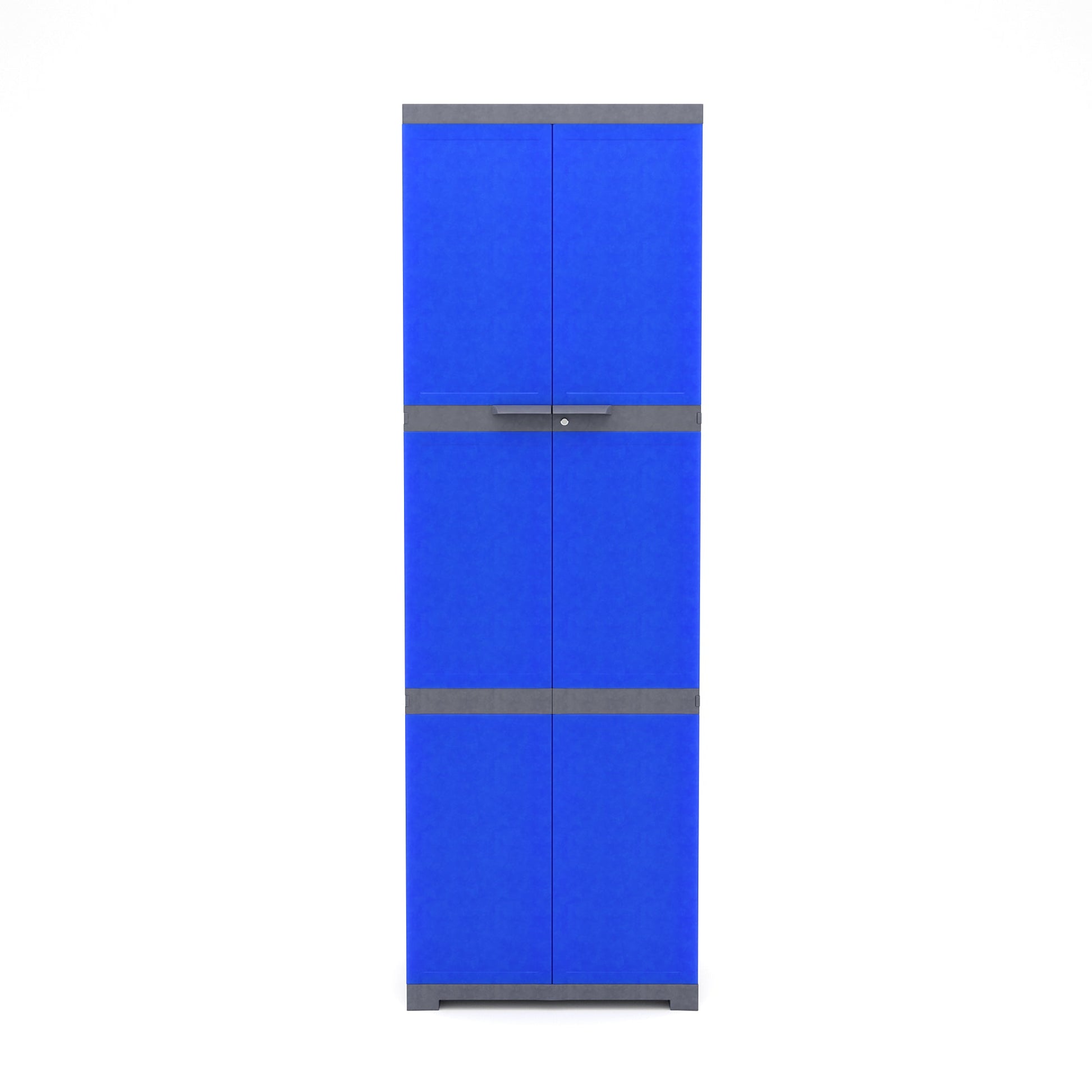 Nilkamal Freedom Mini Large (FML) Plastic Storage Cabinet (Deep Blue / Grey)