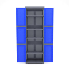 Nilkamal Freedom Mini Large (FML) Plastic Storage Cabinet (Deep Blue / Grey)