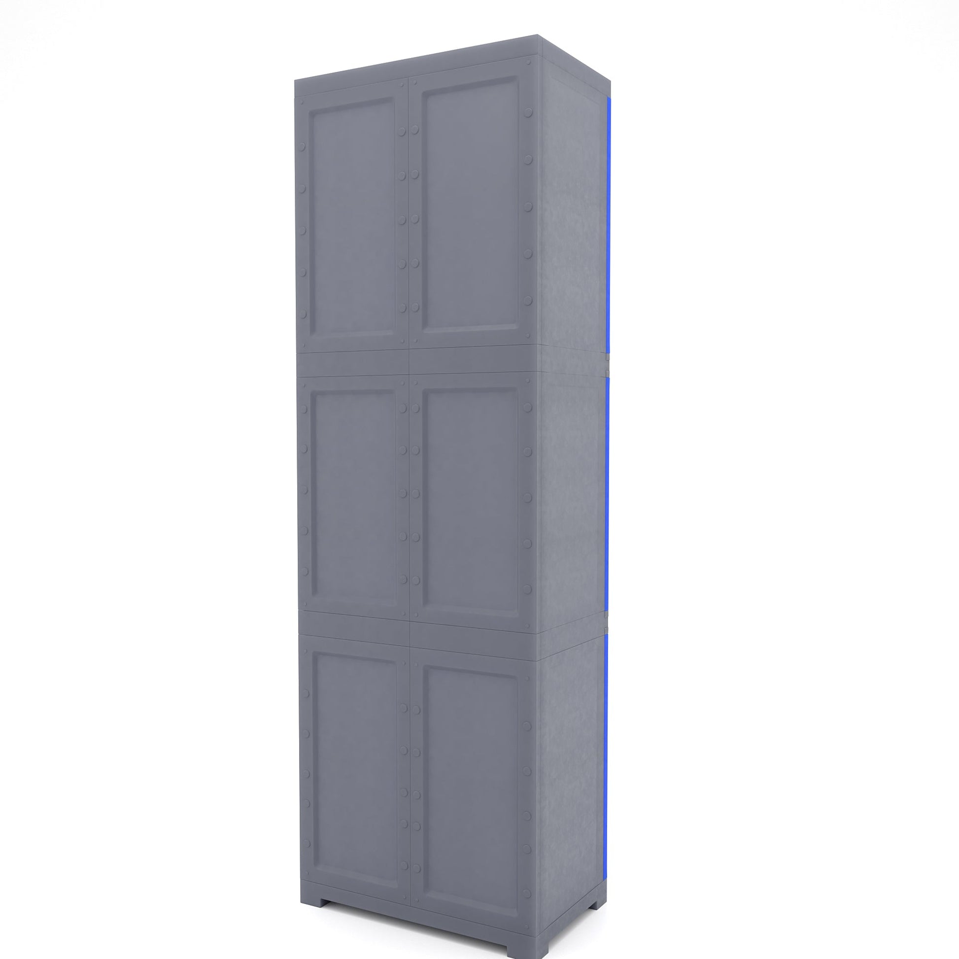 Nilkamal Freedom Mini Large (FML) Plastic Storage Cabinet (Deep Blue / Grey)