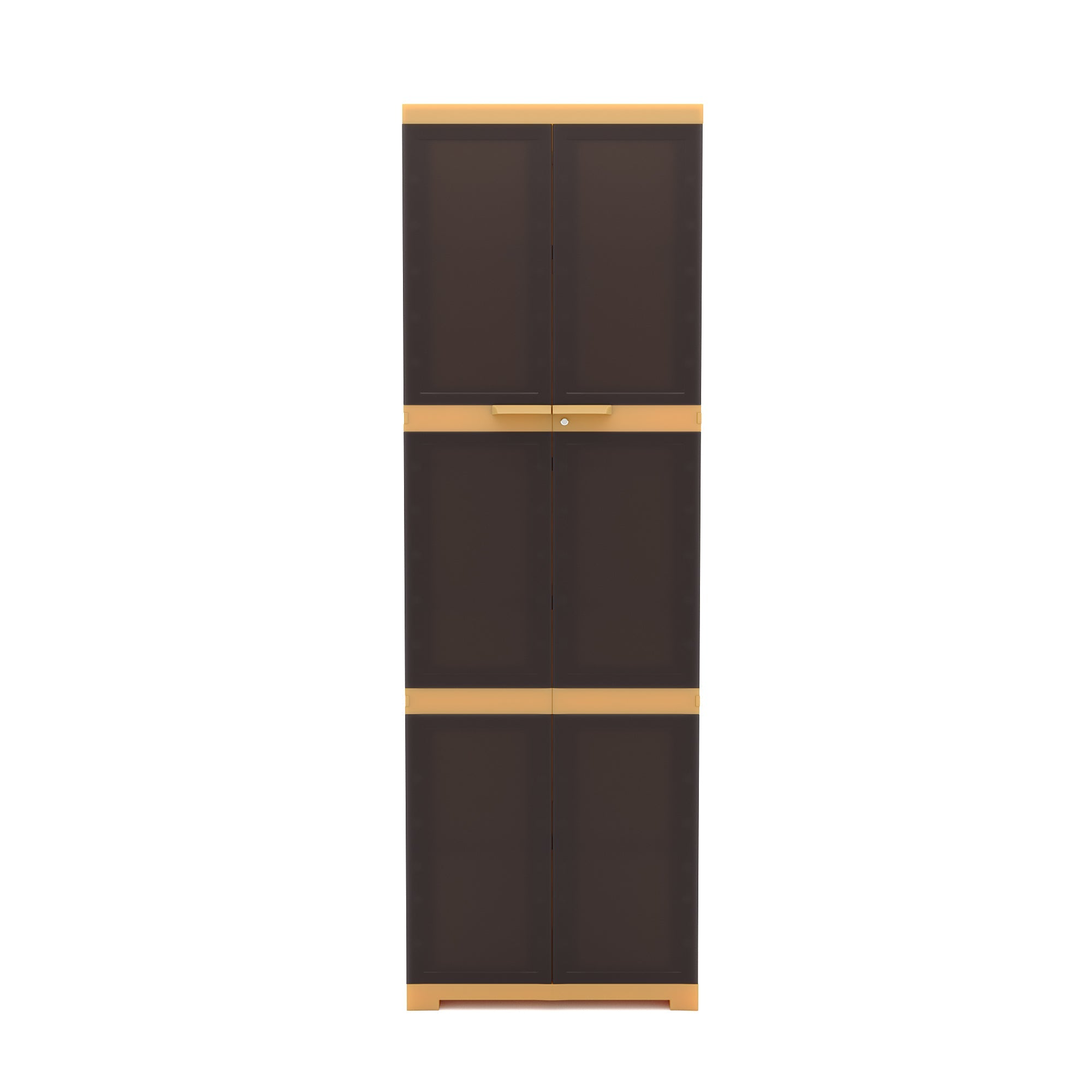 Nilkamal Freedom Mini Large (FML) Plastic Storage Cabinet (Weathered Brown / Biscuit)