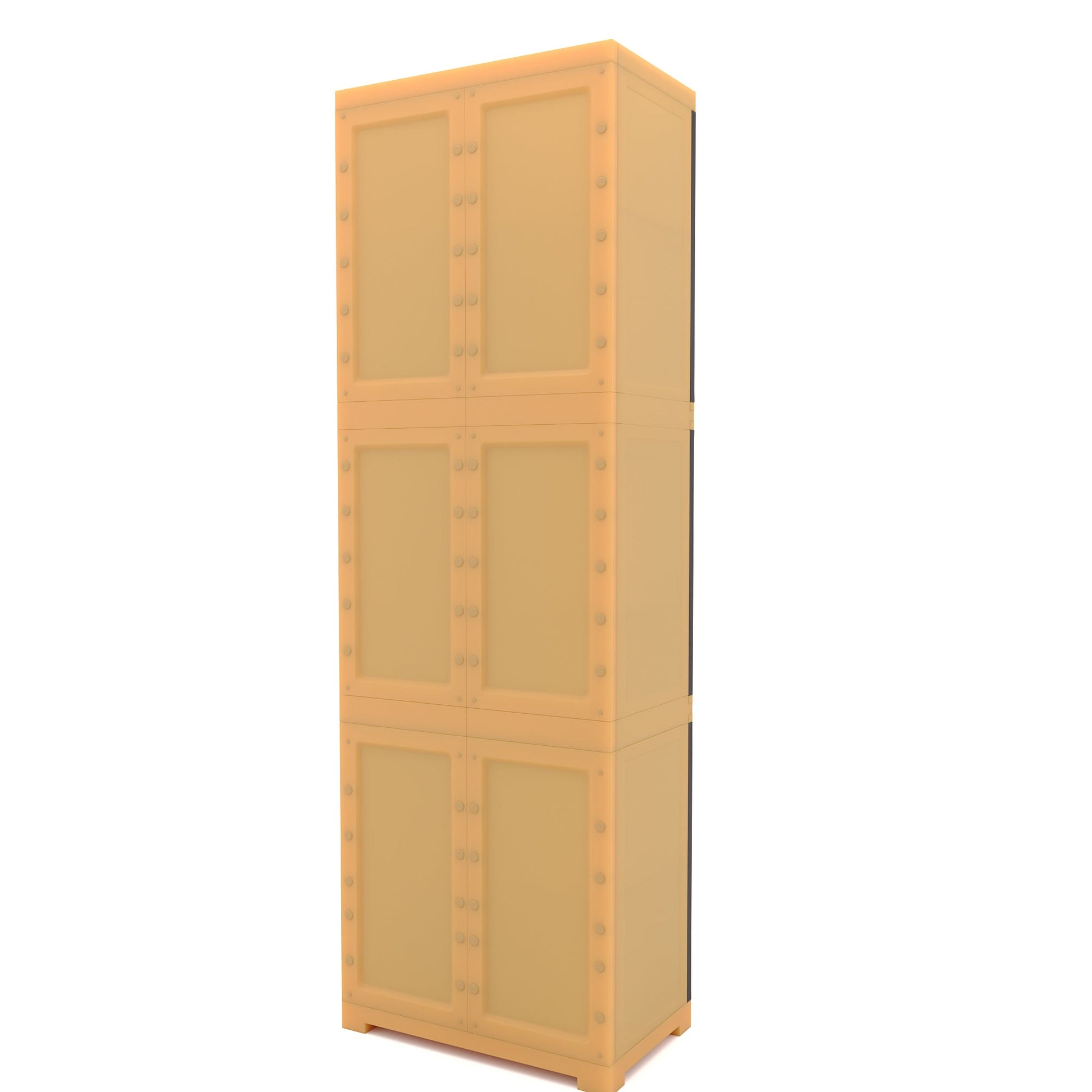 Nilkamal Freedom Mini Large (FML) Plastic Storage Cabinet (Weathered Brown / Biscuit)