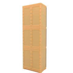 Nilkamal Freedom Mini Large (FML) Plastic Storage Cabinet (Weathered Brown / Biscuit)