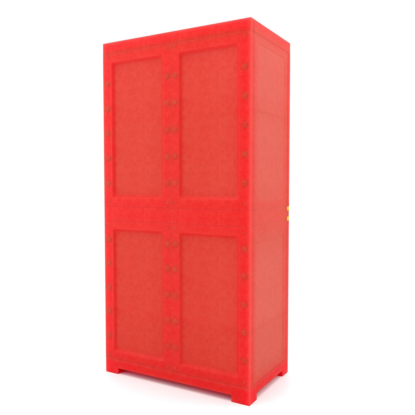 Nilkamal Freedom Mini Medium (FMM) Plastic Storage Cabinet (Bright Red / Yellow)