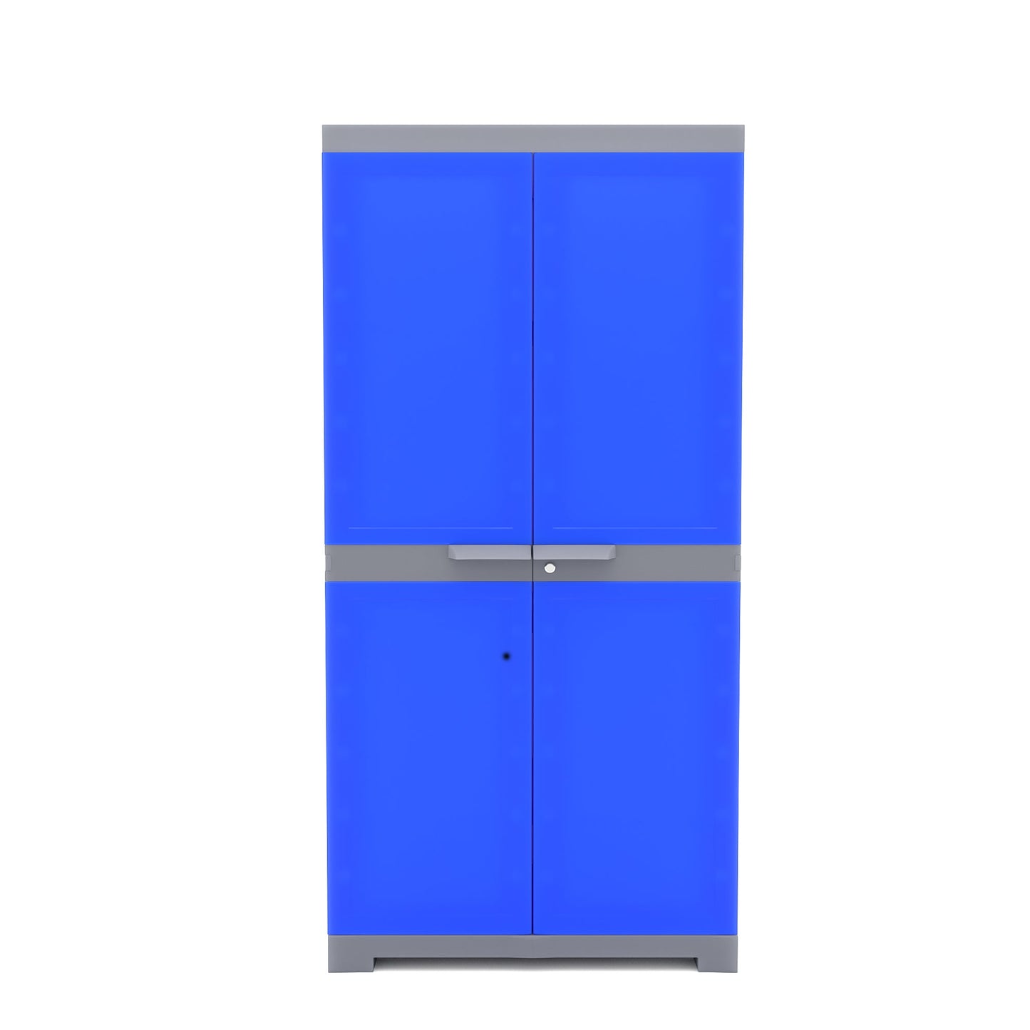 Nilkamal Freedom Mini Medium (FMM) Plastic Storage Cabinet (Deep Blue / Grey)