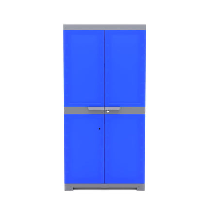 Nilkamal Freedom Mini Medium (FMM) Plastic Storage Cabinet (Deep Blue / Grey)