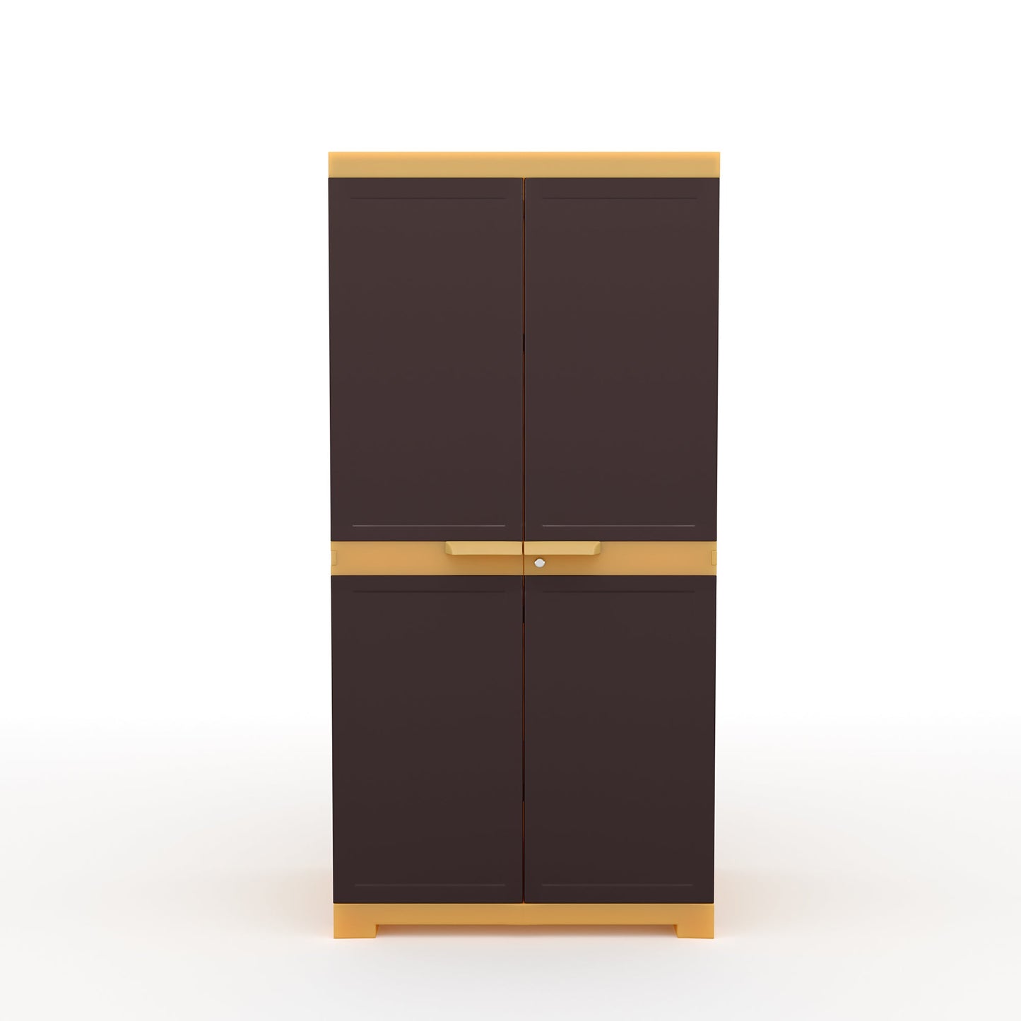 Nilkamal Freedom Mini Medium (FMM) Plastic Storage Cabinet (Weathered Brown / Biscuit)