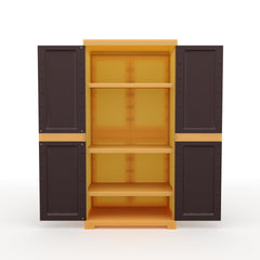 Nilkamal Freedom Mini Medium (FMM) Plastic Storage Cabinet (Weathered Brown / Biscuit)