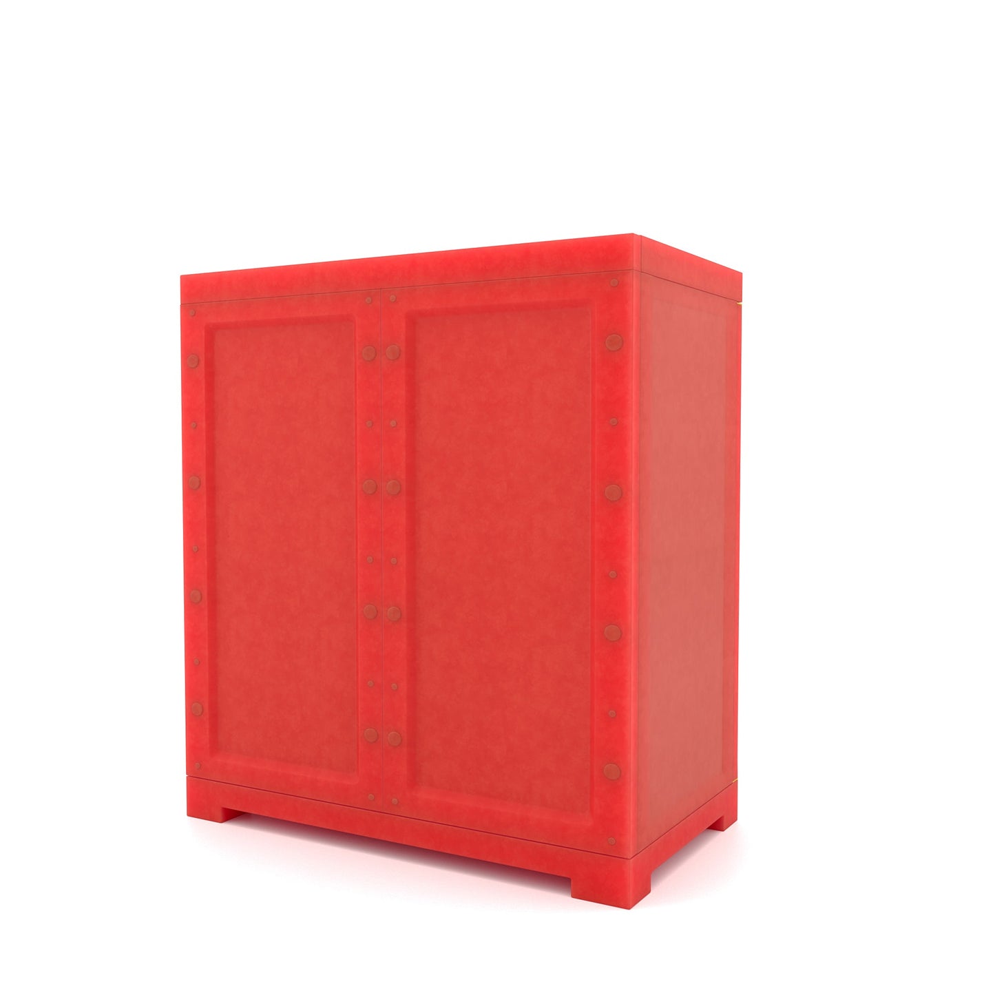 Nilkamal Freedom Mini Small (FMS) Plastic Storage Cabinet (Bright Red / Yellow)