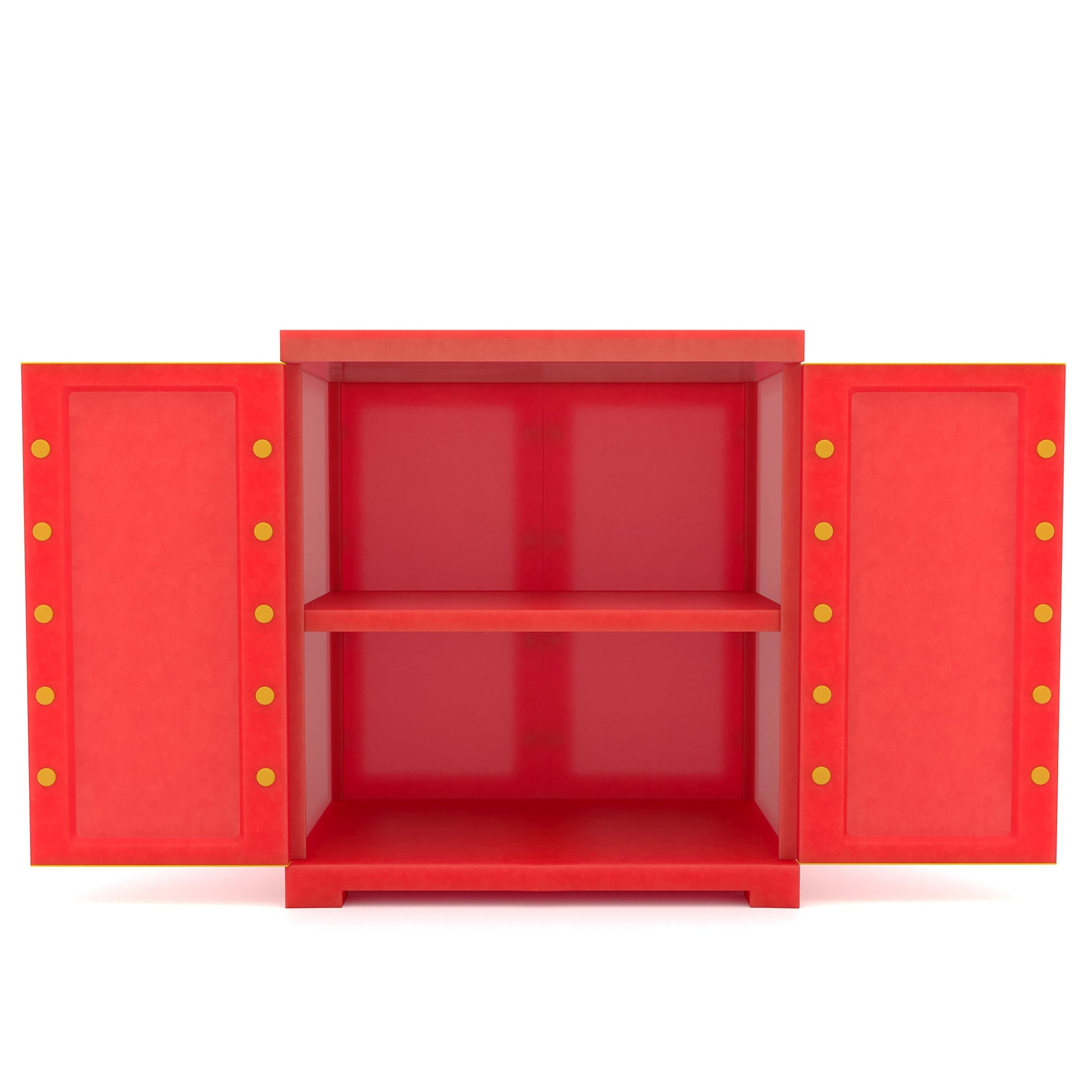 Nilkamal Freedom Mini Small (FMS) Plastic Storage Cabinet (Bright Red / Yellow)