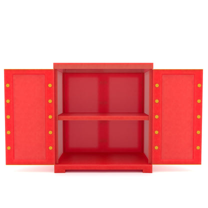 Nilkamal Freedom Mini Small (FMS) Plastic Storage Cabinet (Bright Red / Yellow)