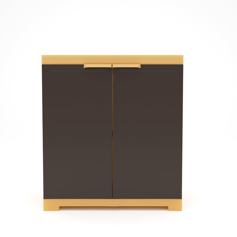Nilkamal Freedom Mini Small (FMS) Plastic Storage Cabinet (Weathered Brown / Biscuit)