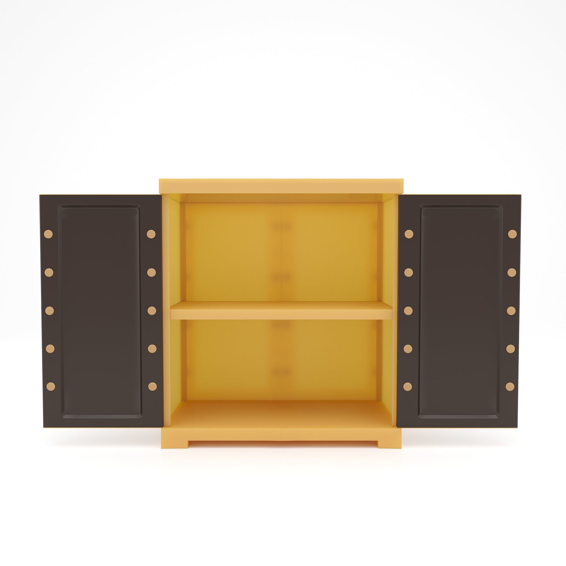 Nilkamal Freedom Mini Small (FMS) Plastic Storage Cabinet (Weathered Brown / Biscuit)