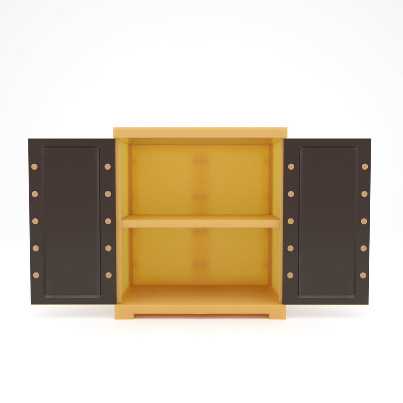 Nilkamal Freedom Mini Small (FMS) Plastic Storage Cabinet (Weathered Brown / Biscuit)