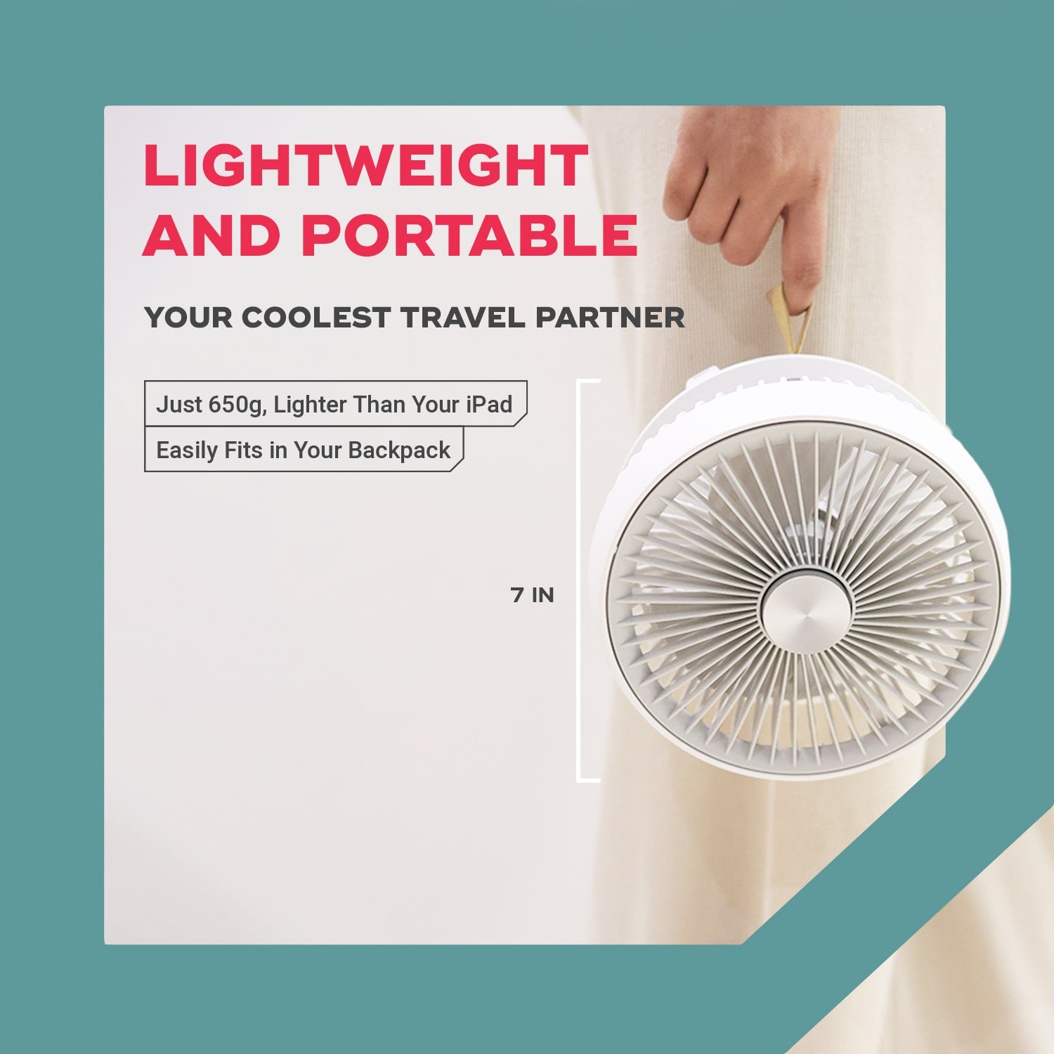 FOLDE | Rechargeable Folding Personal Fan