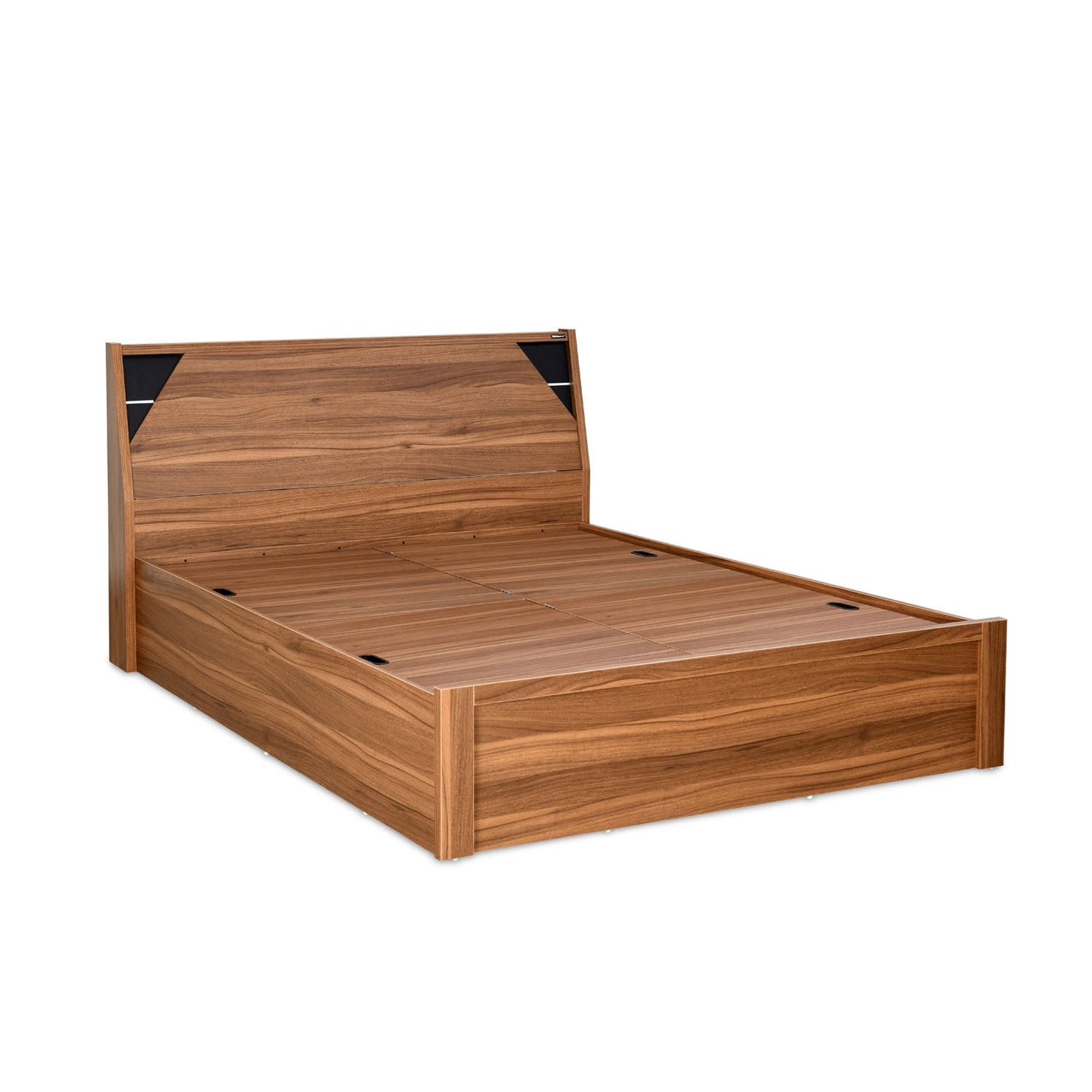 Nilkamal Fremont Engineered Wood King Box Bed (Walnut /  Wenge)