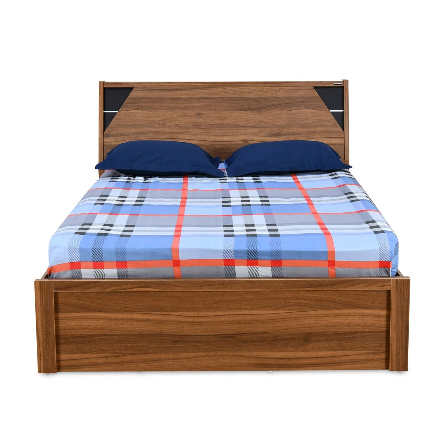 Nilkamal Fremont Engineered Wood King Box Bed (Walnut /  Wenge)