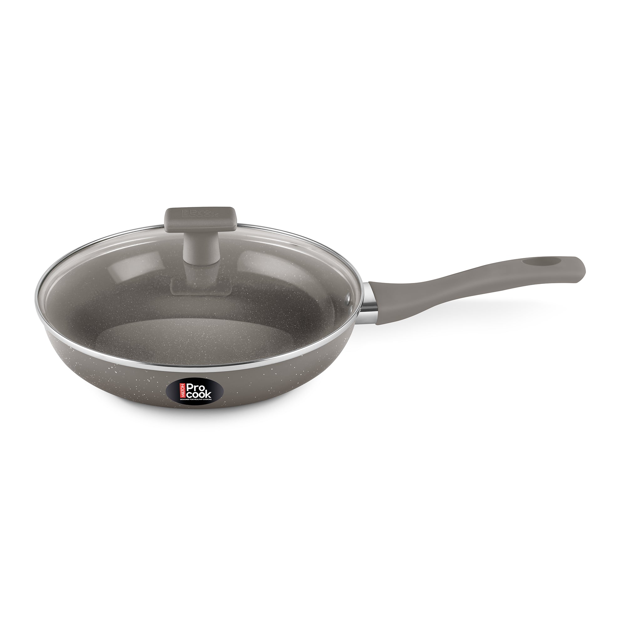Ceramic Fry Pan With Glass Lid (Procook by Milton)