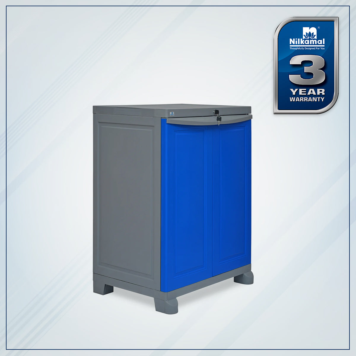 Nilkamal Freedom Small 1 (Deep Blue and Grey)