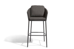 Ince Outdoor Patio Bar Chair 2 Chair For Balcony Braided & Rope