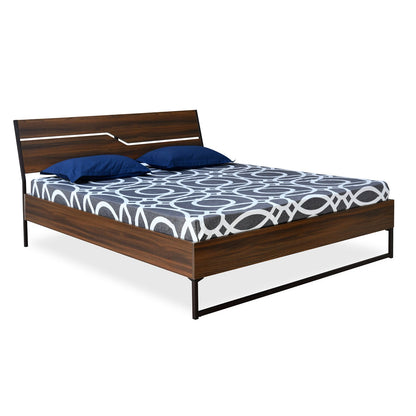 Nilkamal Fusion Engineered Wood King Bed (Classic Walnut)