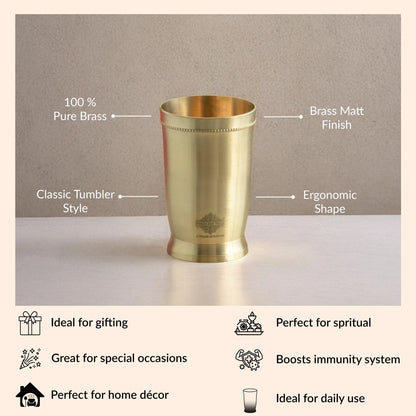 Pure Brass Matt Finish Glass