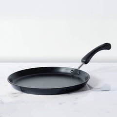 Meyer Premium Non-Stick (3mm thick)28cm Flat Dosa Tawa, Black