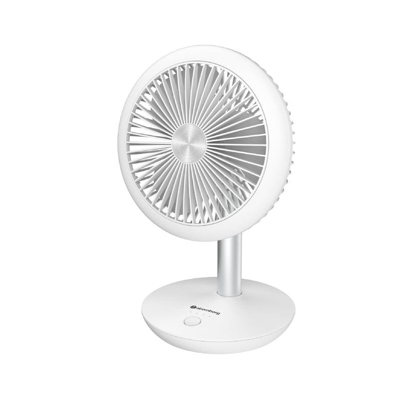 atomberg Fluero Mini 145mm BLDC Personal Fan | 4000mAh Battery | 15 Hours Runtime | Type-C Charging | Silent | 5W | 2 Year Warranty (Snow White)
