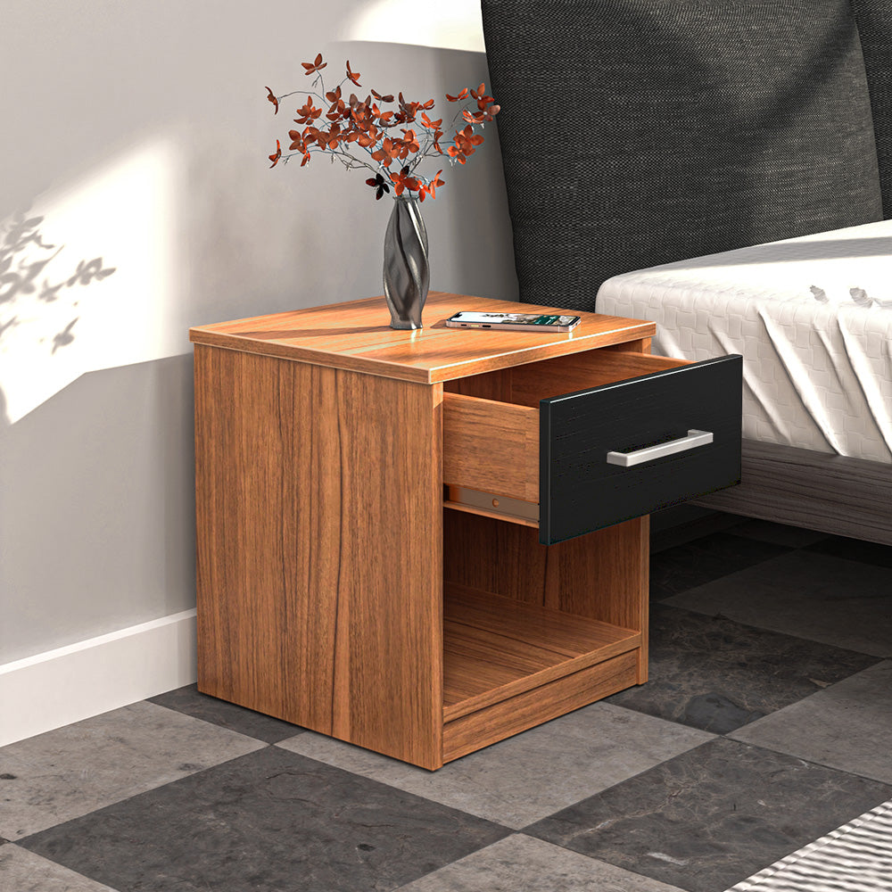 Nilkamal Fremont Nightstand (Oak / Walnut)