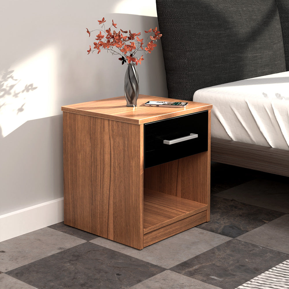 Nilkamal Fremont Nightstand (Oak / Walnut)