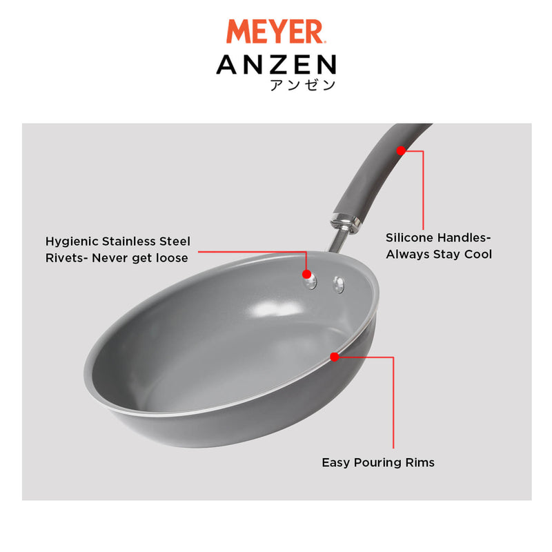 Meyer Anzen Ceramic Coated Cookware 2 piece Set -20cm frypan +24cm frypan