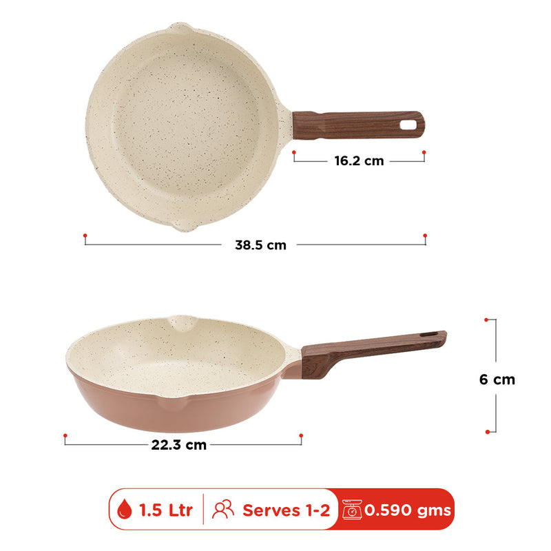 Vinod Ceravit Frypan - Desert Rose