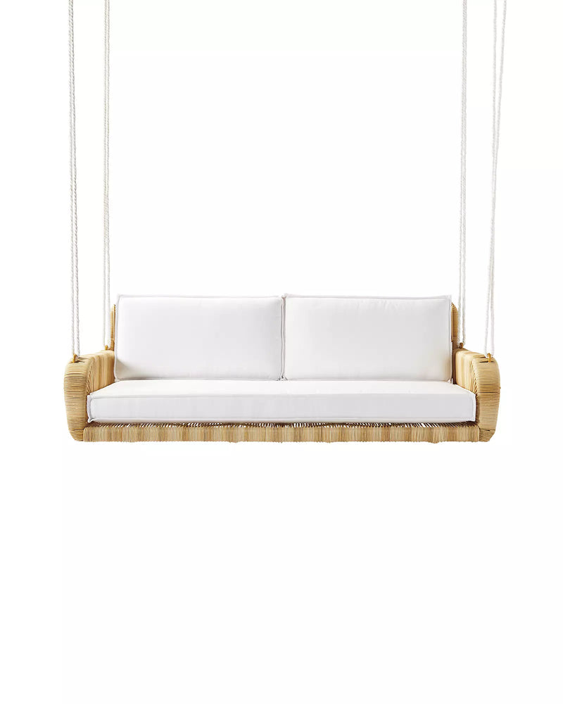 Zita Double Seater Hanging Swing Without Stand For Balcony , Garden Swing (Honey)