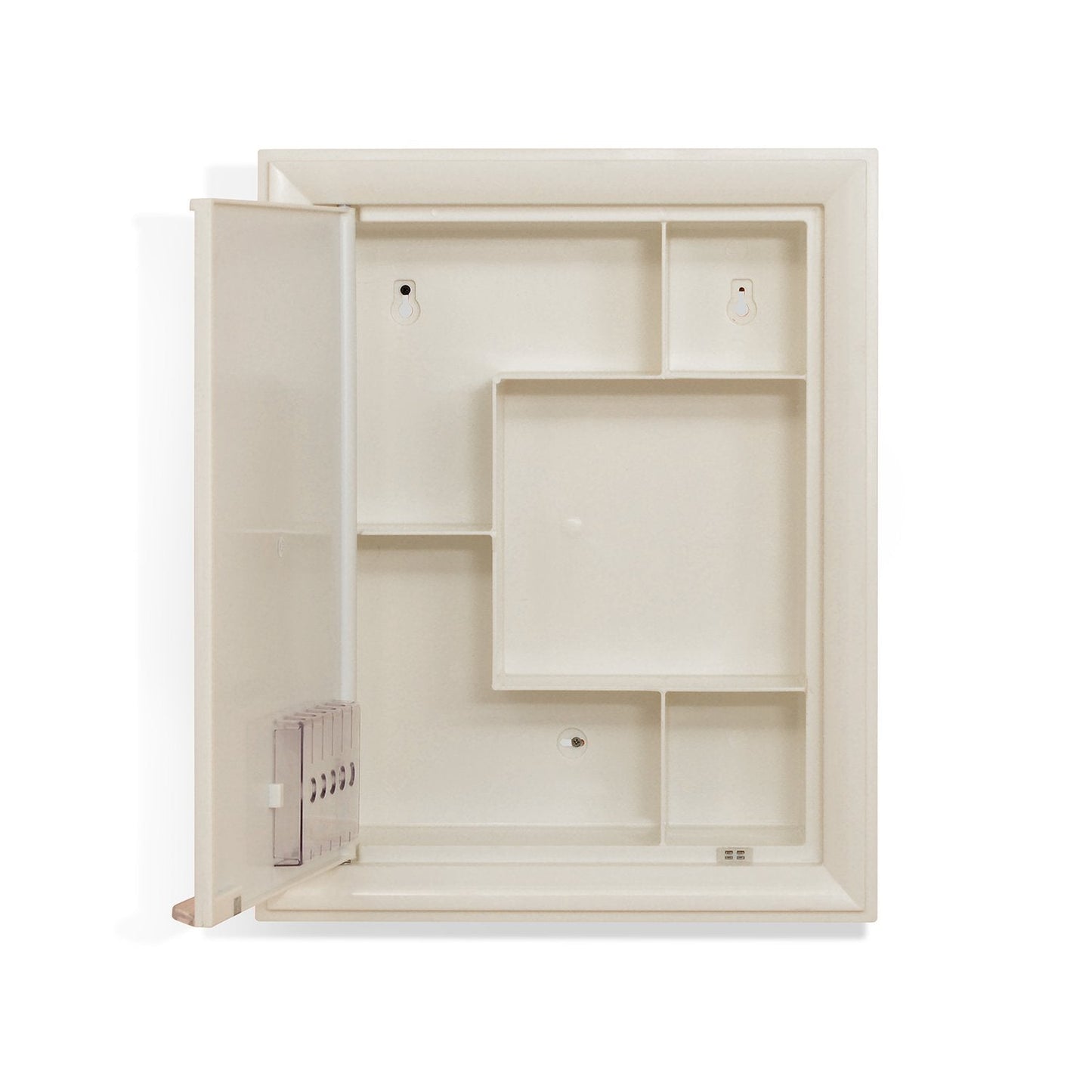Nilkamal Gem Plastic Cabinet with Mirror (Ivory)