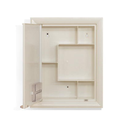 Nilkamal Gem Plastic Cabinet with Mirror (Ivory)