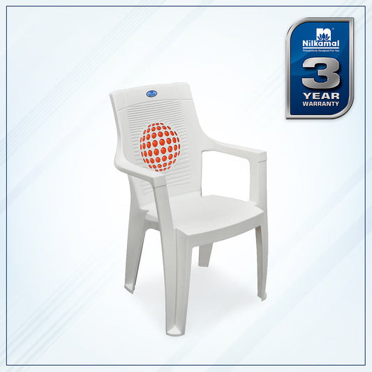 Nilkamal Globe 3D Plastic Arm Chair