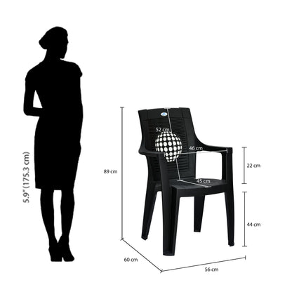 Nilkamal Globe Plastic Arm Chair