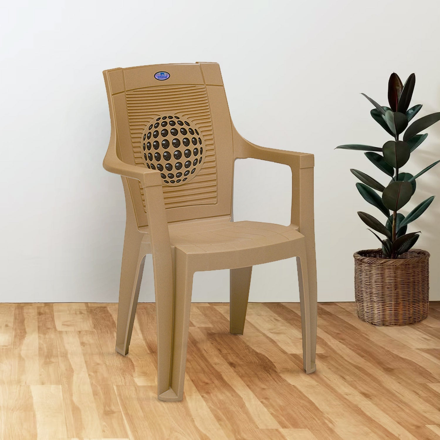 Nilkamal Globe 3D Plastic Arm Chair