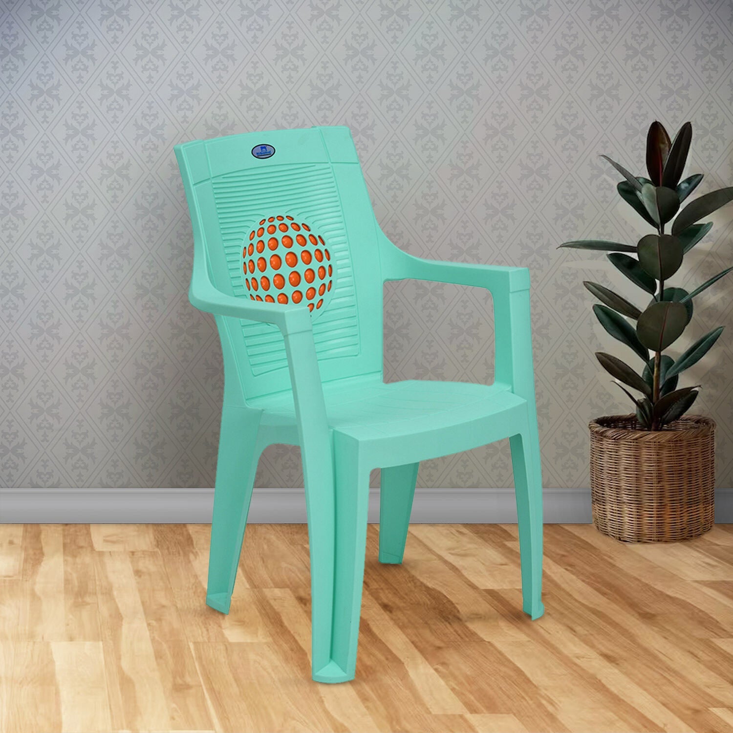 Nilkamal Globe 3D Plastic Arm Chair