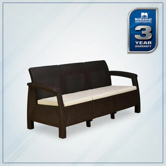 Nilkamal Goa Sofa Set with Cushion (3 Seater)