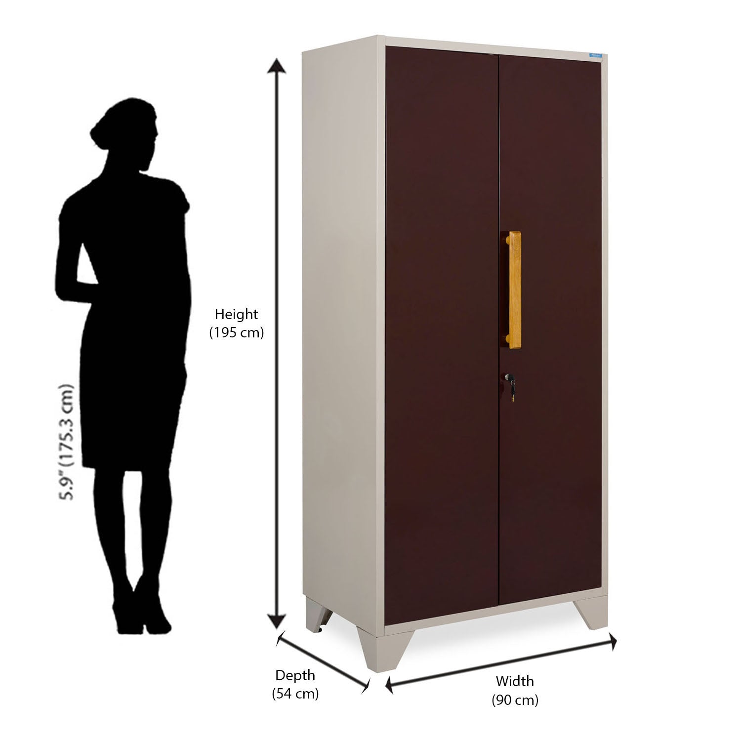 Nilkamal Grace Home Storage (Brown / Ivory)