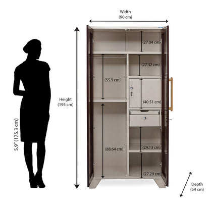 Nilkamal Grace Home Storage (Brown / Ivory)