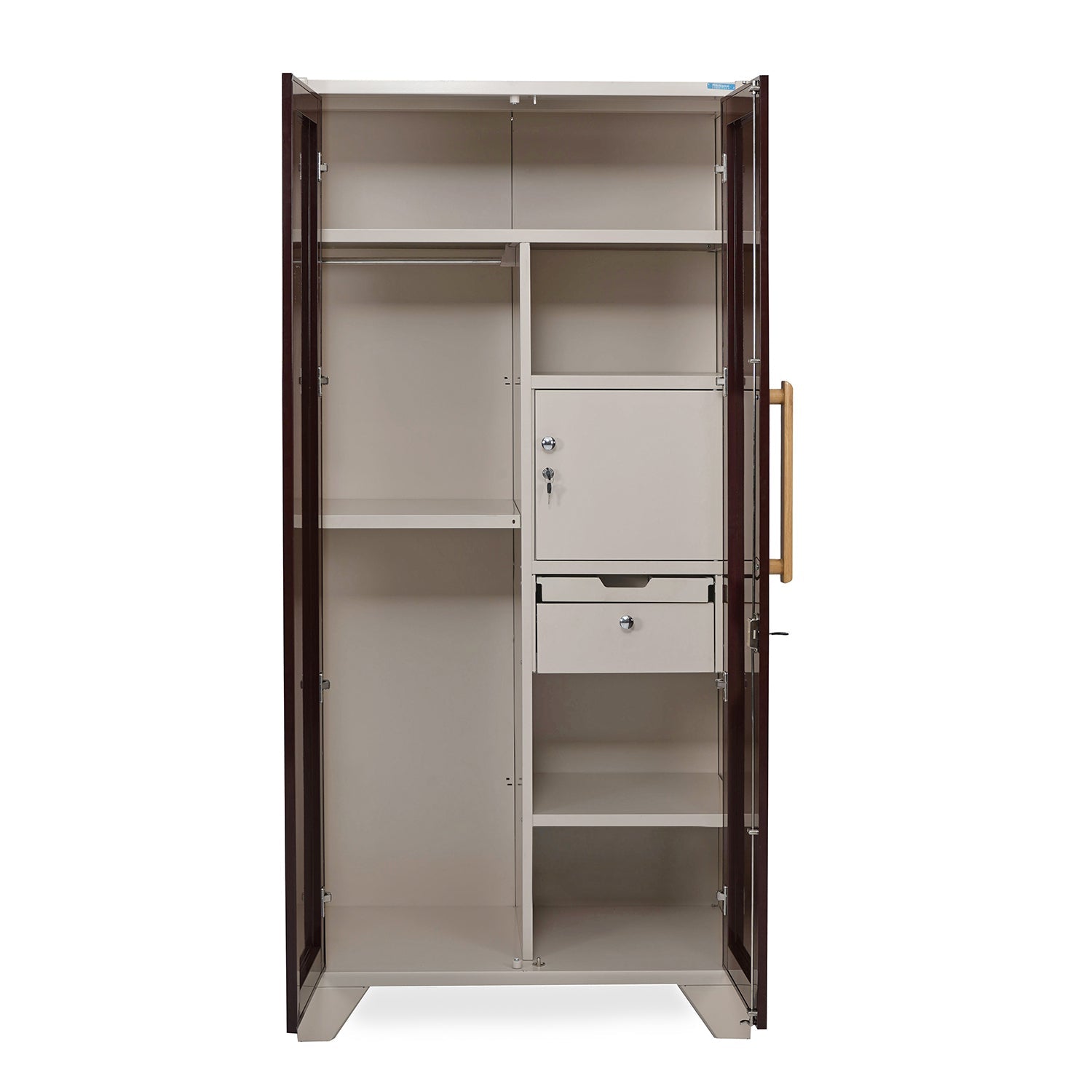 Nilkamal Grace Home Mirror Storage (Brown / Ivory)