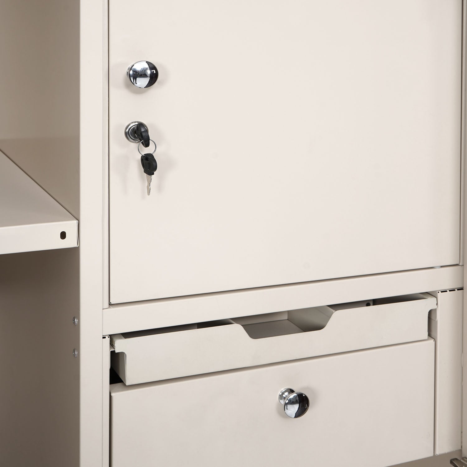 Nilkamal Grace Home Mirror Storage (Brown / Ivory)