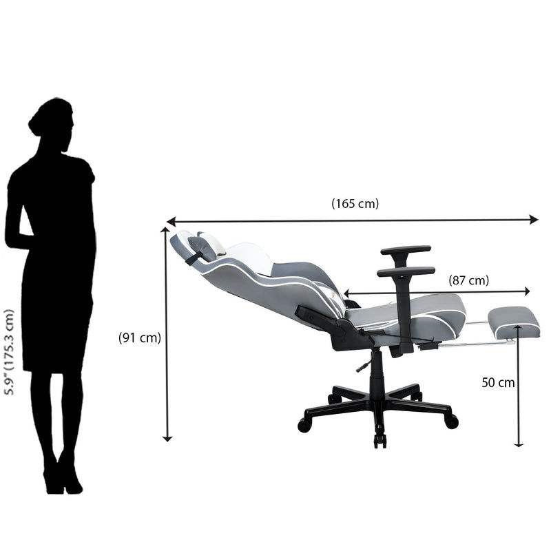 Nilkamal Fyrebird Greta Gaming Chair (Grey / White)