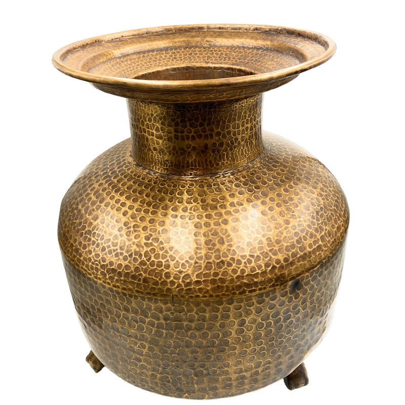 Bhunes Brass Antiques Planter Bowls | Decor Bowl | Pittal Ka Katora | Decorative Antique,Brown, 20 Inch, 1 Piece