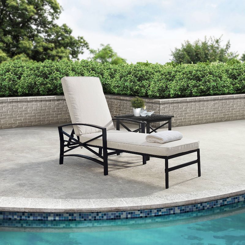 Hobbs Outdoor Swimming Poolside Lounger (Black)