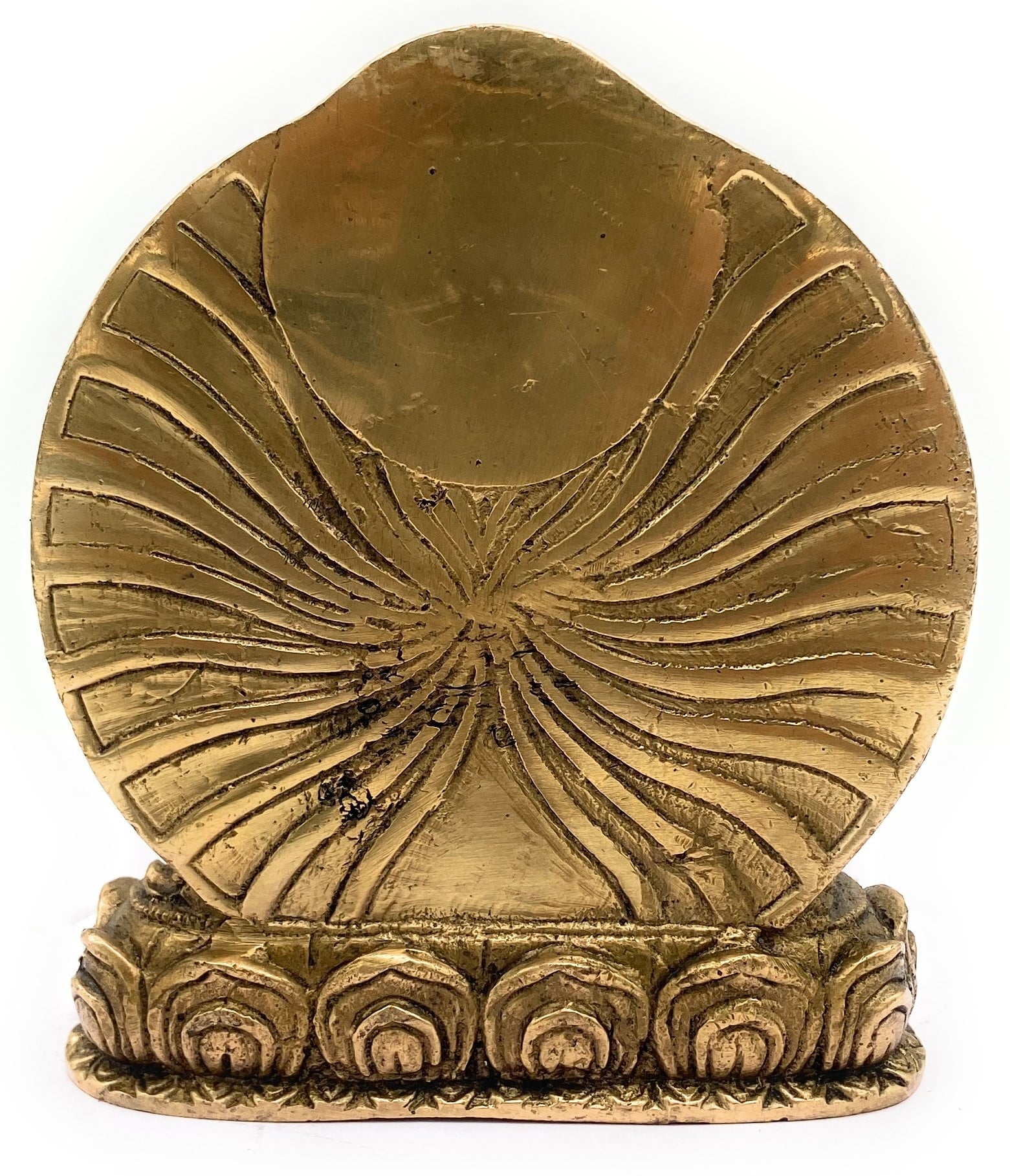 Brass Tibetan Tara Maa Idol | Green & White Tara Murti, Tibetan Goddess Tara Statue for Pooja, Home Decor, Meditation & Spiritual Gifts,Gold, 6.5 Inch, 1 Piece