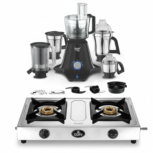 Gas Stove & Mixer Multi-Brand Combo - Preethi Bundle
